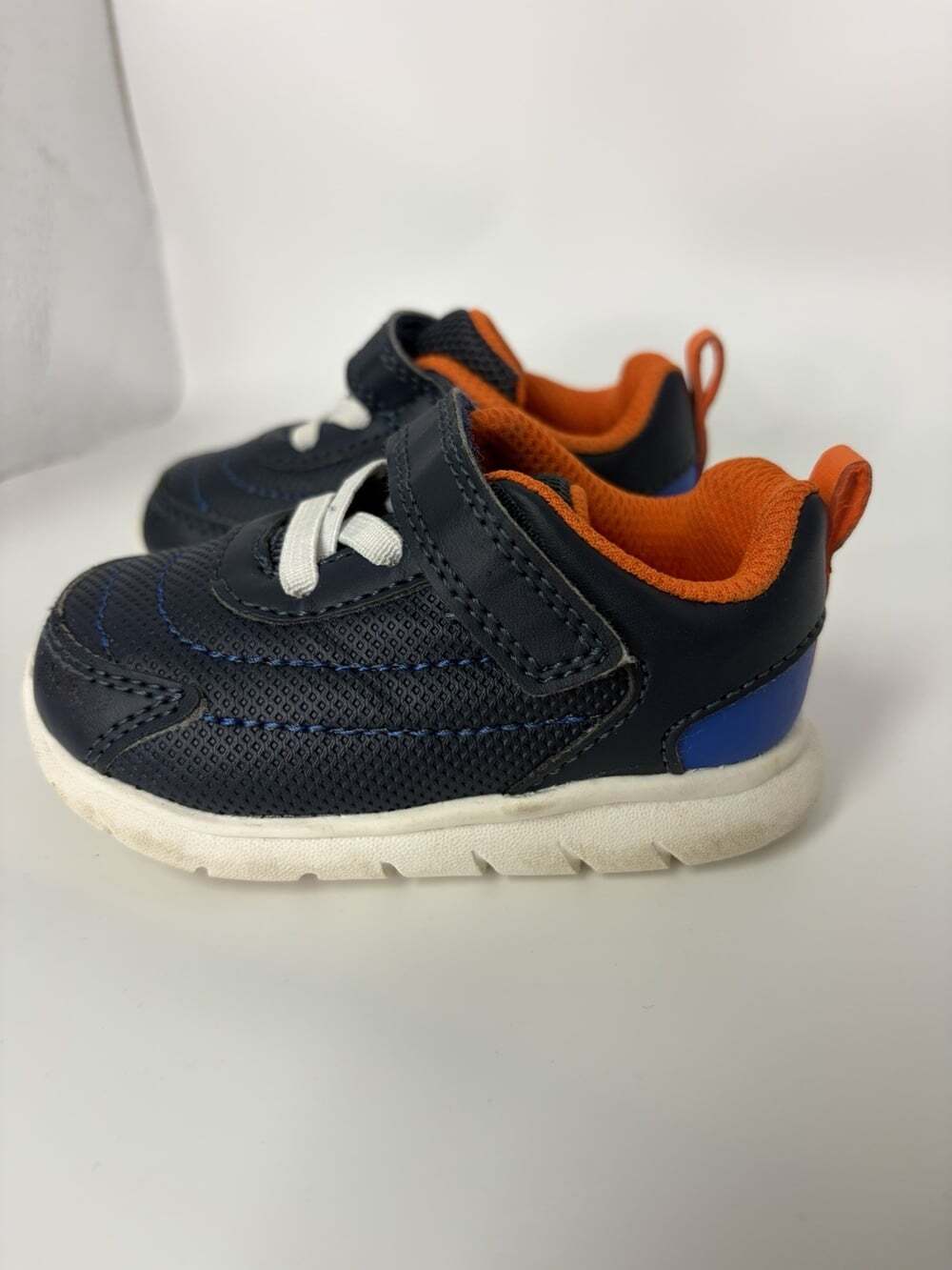 Carter's Tennis Shoes Toddler Size 4C Navy/Orange